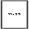 11x23 Rustic Brown Real Wood Picture Frame Width 0.75 Inches | Interior Frame Depth 0.5 Inches | Kingsley Brown Distressed Photo Frame Complete with UV Acrylic, Foam Board Backing & Hanging Hardware view 1