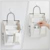 Alipis 2pcs Wall Hanging Organizer Bag Storage Containers for Dormitory Bedroom Living Room Versatile Hanging Storage for Mobile Phones Remote Controls and More view 3