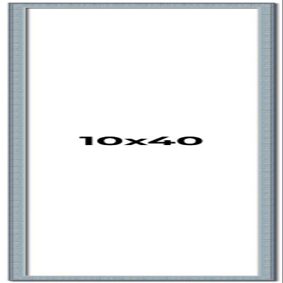 10x40 Frame Blue Scuffed Farm Board Solid Wood Picture Frame Width 0.75 Inches | Interior Depth 0.5 Inches | Kingsley Blue Frame with UV Acrylic, Foam Board Backing & Hanging Hardware