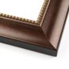 11x16 Frame Brown Beaded Copper Solid Wood Picture Frame Width 2 Inches | Interior Frame Depth 0.5 Inches | Marron Photo Frame | Complete with UV Acrylic, Foam Board Backing & Hanging Hardware view 2