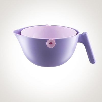STRUNT Double washbasin draining Basket net red Fruit Plate Washing Basket Kitchen Leaky Drainage Basket Lilac Purple