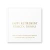 Retirement Guest Book for Leaving Party Gift Idea, Custom Well Wishes for Happy Retirement Guestbook with Foil - White Gold (9x6) view 1
