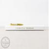 Retirement Guest Book for Leaving Party Gift Idea, Custom Well Wishes for Happy Retirement Guestbook with Foil - White Gold (9x6) view 3