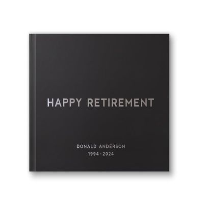 Retirement Guest Book for Retirement Party Ideas, Custom Retirement Book for Message and Well Wishes - Black Silver (12x12)