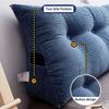 TESICA Large Triangular Headboard Wedge Bed Rest Reading Pillow Corn Velvet Backrest Positioning Support Bolster Cushion with Removable Cover 71x10x20 Inches view 3