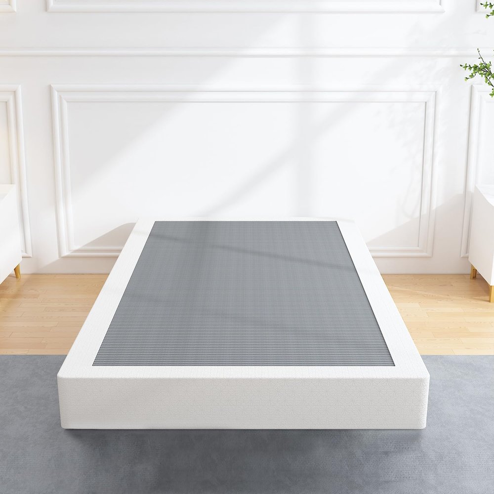 ALDRICH 5 Inch Heavy Duty Metal Box Spring Mattress Foundation 1500lbs Max Weight Capacity/Non-Slip/No Noise/Easy Assembly/Easy Clean Cover,Twin XL