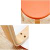 Best Barstools Stacking Stools Creative Dining Table Stool Solid Wood Small Bench Chair Backless Round Wooden Portable High Stool Stable Load Bearing view 4
