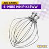 3 Pieces Stand Mixers Repair Set Stainless Steel for Kitchen Tilt-Head Stand Mixers K45DH Dough Hook K45B Coated Flat Blade Paddle K45WW Wire Whip Compatible with Kitchen-aid Accessories by AMI PARTS view 4