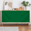 SK Studio Short Curtains for Kitchen, Privacy Closet Curtain Dust-Proof Under Sink Curtains for Small Kitchen Storage Room Dark Green, 23.6" W x 35.4" H view 1
