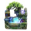 Fountain,Rockery Waterfall Fountain,Desktop Mini Rockery Crafts Gift,Atomizing Humidifier Fountain,Indoor Fountain Rock Garden Aquarium,Desktop Bonsai Ornaments,Decoration Resin Craft. view 1