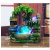 Fountain,Rockery Waterfall Fountain,Desktop Mini Rockery Crafts Gift,Atomizing Humidifier Fountain,Indoor Fountain Rock Garden Aquarium,Desktop Bonsai Ornaments,Decoration Resin Craft. view 2