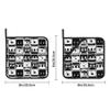 2 Pack Graffiti Retro Tapes Pot Holders with Hanging Loops Hand Pockets,Heat Resistant, Kitchen Essential, Vintage Potholder Set for Kitchen Baking Chef Barbeque,Square,8x8 Inch view 3