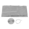 Pilipane Universal AC Frame Baffle, Portable a ir Conditioner Window Sealing Kit, Universal Window Sealling, Energy Saving, Easy Installation, Silver Grey, 210D Polyester(3M) view 1