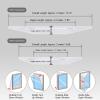 Pilipane Universal AC Frame Baffle, Portable a ir Conditioner Window Sealing Kit, Universal Window Sealling, Energy Saving, Easy Installation, Silver Grey, 210D Polyester(3M) view 4