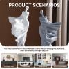 AOPPLSOT Woman Deco Figures Sculpture, Modern Art Woman Deco Statue, for Decoration Bedroom, windowsill, Flat, Office, Wine Cabinet, Resin Craft,White view 2