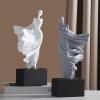 AOPPLSOT Woman Deco Figures Sculpture, Modern Art Woman Deco Statue, for Decoration Bedroom, windowsill, Flat, Office, Wine Cabinet, Resin Craft,White view 4
