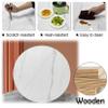 360 Rotating Round Lazy Susan Turntable,  20 24 28 32 36 39 Inches Large Wooden Rotating Serving Tray, Tabletop Service Plate For Restaurants Hotels Kitchens Homes view 3