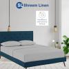 Short Queen Sheets for RV, Light Grey RV Queen Sheets, Silky Soft 1800 Microfiber Bed Sheet for Camper, 4 Piece RV Bedding with Pillowcases view 2