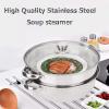 Steamer Stainless Steel Cookware 27cm/11in 2-Layer Steamer Pot Cooker Double Boiler Soup Steaming Pot view 2