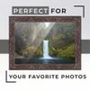 10x12 Frame Brown Rustic Pewter Solid Wood Picture Frame Width 1.75 Inches | Interior Depth 0.5 Inches | Benton Pewter Traditional Frame with UV Acrylic, Foam Board Backing & Hanging Hardware view 2