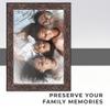 10x12 Frame Brown Rustic Pewter Solid Wood Picture Frame Width 1.75 Inches | Interior Depth 0.5 Inches | Benton Pewter Traditional Frame with UV Acrylic, Foam Board Backing & Hanging Hardware view 3