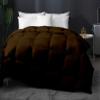 Home Decor 1000-TC Box Plated Down Alternative Comforter Eastern King Size 118 x 110 Inches 1-pc Comforte & 2pc Pillow Shams, 600 GSM Micro Fill & 4-8 Corner Tabs & Very Soft Fill Power view 1