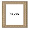 12x18 Frame Ornate Silver Beaded Solid Wood Picture Frame Width 2.5 Inches | Interior Depth 1 Inches | Museo Silver Ornate Photo Frame Complete with UV Acrylic, Foam Board Backing & Hanging Hardware view 1
