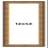 12x43 Frame Vintage Gold Solid Wood Picture Frame | 2.5 Inch Moulding Width | Ornate Bronze Museo Picture Frame Complete with UV Acrylic Plexiglass, Foam Board Backing & Hanging Hardware view 1