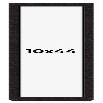 10x44 Shadow Box Black Solid Wood Display Picture Frame | 1 Inch Rabbet Depth | | 1.375 Inch Moulding Width | Grant Mid Century Photo Frame Complete with UV Acrylic, Backing & Hanging Hardware