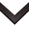 10x44 Shadow Box Black Solid Wood Display Picture Frame | 1 Inch Rabbet Depth | | 1.375 Inch Moulding Width | Grant Mid Century Photo Frame Complete with UV Acrylic, Backing & Hanging Hardware view 3