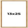 13x25 Frame Beaded Gold Solid Wood Picture Frame | 0.75 Inches Moulding Width | Liscio Oro Traditional Photo Frame | Complete with UV Acrylic Plexiglass, Foam Board Backing & Hanging Hardware view 1