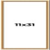 11x31 Frame Beaded Gold Solid Wood Picture Frame | 0.75 Inches Moulding Width | Liscio Oro Traditional Photo Frame | Complete with UV Acrylic Plexiglass, Foam Board Backing & Hanging Hardware view 1