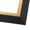 10x10 Frame Gold Solid Wood Picture Frame Width 2.25 Inches | Interior Frame Depth 0.5 Inches | Bridger Gold Traditional Photo Frame Complete with UV Acrylic, Foam Board Backing & Hanging Hardware view 2