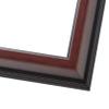 10x30 Frame Brown Round Mahogany Solid Wood Picture Frame | 1.625 Inch Moulding Width | with UV Acrylic Plexiglass, Foam Board Backing & Hanging Hardware Included view 2
