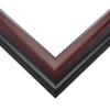 10x30 Frame Brown Round Mahogany Solid Wood Picture Frame | 1.625 Inch Moulding Width | with UV Acrylic Plexiglass, Foam Board Backing & Hanging Hardware Included view 4