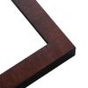 12x9 Shadow Box Brown Mahogany Veneer Solid Wood Display Frame | 1.375 Inch Moulding Width | 1 Inch Rabbet Depth | Complete with UV Acrylic Plexiglass, Backing & Hanging Hardware view 2