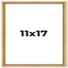 11x17 Frame Beaded Gold Solid Wood Picture Frame | 0.75 Inches Moulding Width | Liscio Oro Traditional Photo Frame | Complete with UV Acrylic Plexiglass, Foam Board Backing & Hanging Hardware view 1