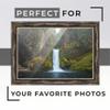10x13 Frame Silver Real Wood Picture Frame Width 1.5 Inches | Interior Frame Depth 0.5 Inches | Gavin Modern Photo Frame Complete with UV Acrylic, Foam Board Backing & Hanging Hardware view 2