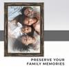 10x13 Frame Silver Real Wood Picture Frame Width 1.5 Inches | Interior Frame Depth 0.5 Inches | Gavin Modern Photo Frame Complete with UV Acrylic, Foam Board Backing & Hanging Hardware view 3