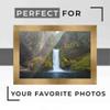 10x28 Wide Bronze Real Wood Picture Frame Width 1.5 Inches | Interior Frame Depth 0.5 Inches | Bronzo Wide Modern Photo Frame Complete with UV Acrylic, Foam Board Backing & Hanging Hardware view 2