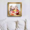 10x10 Wide Bronze Real Wood Picture Frame Width 1.5 Inches | Interior Frame Depth 0.5 Inches | Bronzo Wide Modern Photo Frame Complete with UV Acrylic, Foam Board Backing & Hanging Hardware view 3