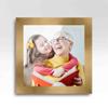 10x10 Wide Bronze Real Wood Picture Frame Width 1.5 Inches | Interior Frame Depth 0.5 Inches | Bronzo Wide Modern Photo Frame Complete with UV Acrylic, Foam Board Backing & Hanging Hardware view 4