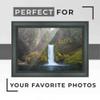 10x24 Frame Black Real Wood Picture Frame Width 2 Inches | Interior Frame Depth 0.5 Inches | Beaded Black Distressed Photo Frame Complete with UV Acrylic, Foam Board Backing & Hanging Hardware view 2