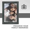 10x24 Frame Black Real Wood Picture Frame Width 2 Inches | Interior Frame Depth 0.5 Inches | Beaded Black Distressed Photo Frame Complete with UV Acrylic, Foam Board Backing & Hanging Hardware view 3