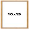 10x19 Frame Beaded Gold Solid Wood Picture Frame | 0.75 Inches Moulding Width | Liscio Oro Traditional Photo Frame | Complete with UV Acrylic Plexiglass, Foam Board Backing & Hanging Hardware view 1