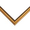 10x19 Frame Beaded Gold Solid Wood Picture Frame | 0.75 Inches Moulding Width | Liscio Oro Traditional Photo Frame | Complete with UV Acrylic Plexiglass, Foam Board Backing & Hanging Hardware view 2