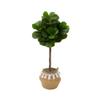 Nearly Natural 4ft. Artificial Fiddle Leaf Fig Tree with Handmade Jute & Cotton Basket with Tassels DIY KIT view 1