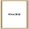 11x32 Frame Beaded Gold Solid Wood Picture Frame | 0.75 Inches Moulding Width | Liscio Oro Traditional Photo Frame | Complete with UV Acrylic Plexiglass, Foam Board Backing & Hanging Hardware view 1