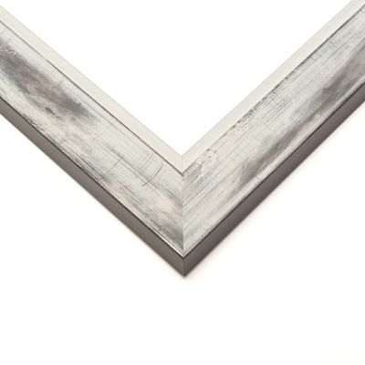 10x30 Frame Silver Real Wood Picture Frame Width 1.5 Inches | Interior Frame Depth 0.5 Inches | Grimley Modern Photo Frame Complete with UV Acrylic, Foam Board Backing & Hanging Hardware