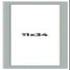 11x34 Frame Blue Teal Distressed Solid Wood Picture Frame | 1.625 Inch Moulding Width | Sonoma Blue Frame Complete with UV Acrylic Plexiglass, Foam Board Backing & Hanging Hardware view 1